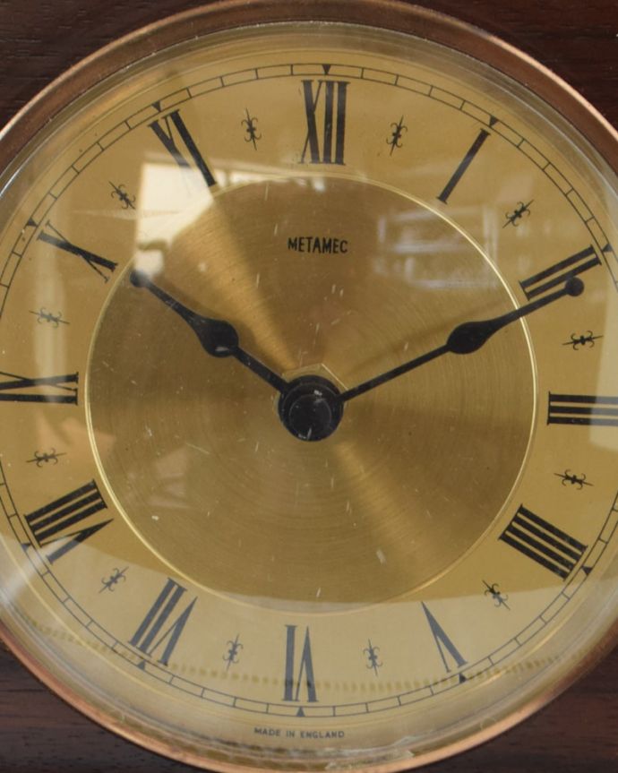 メタメック社のアンティーク時計、イギリス輸入の置時計（METAMEC）