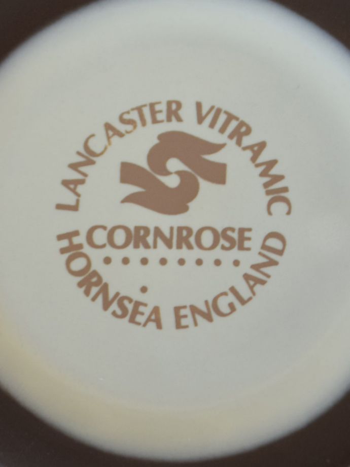 ホーンジーのビンテージ陶磁器、コーンローズの持ち手の付いた