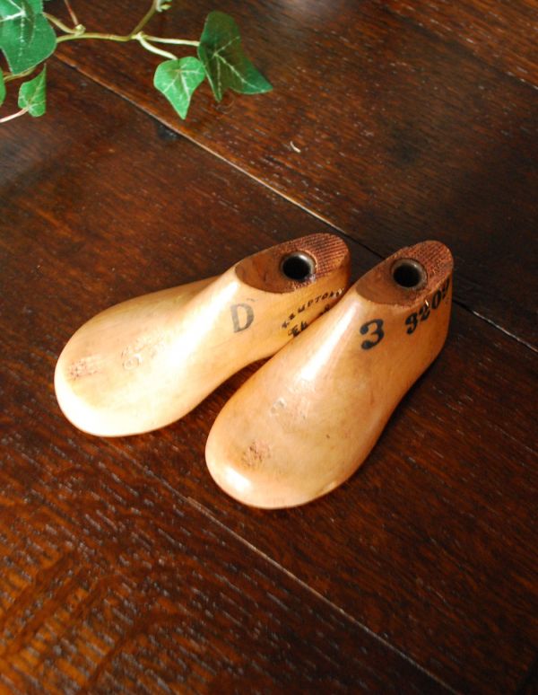 イギリスアンティーク 木製靴型(こどもサイズ）(m-1150-z 