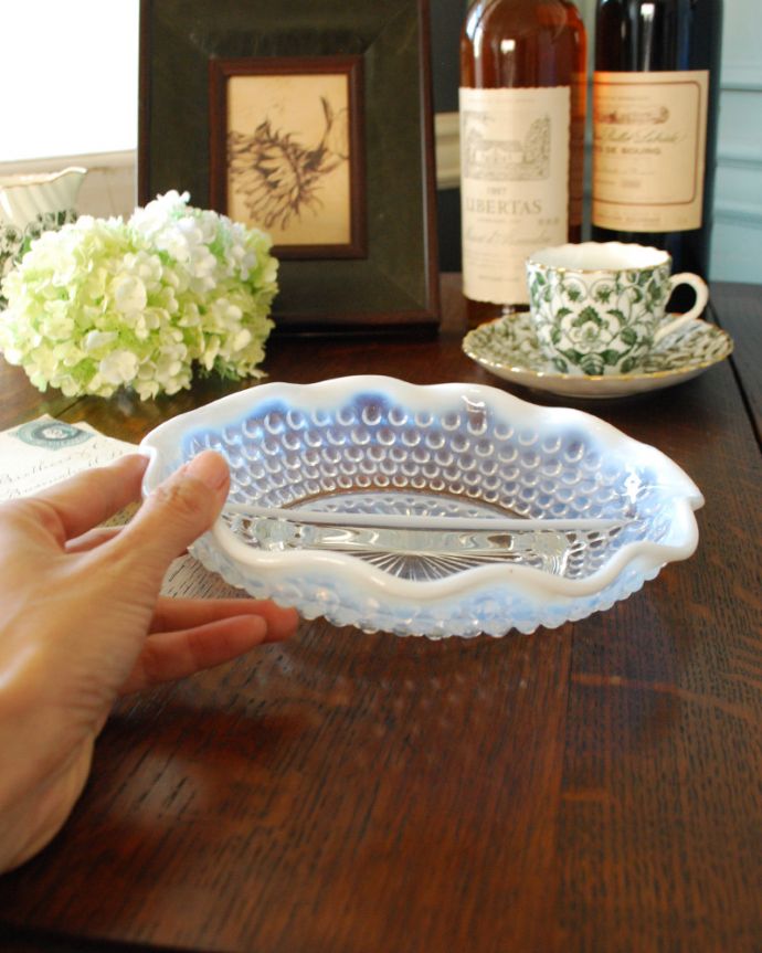 Fenton 訂正アンカーホッキング社製ムーンストーンシリーズ三つ