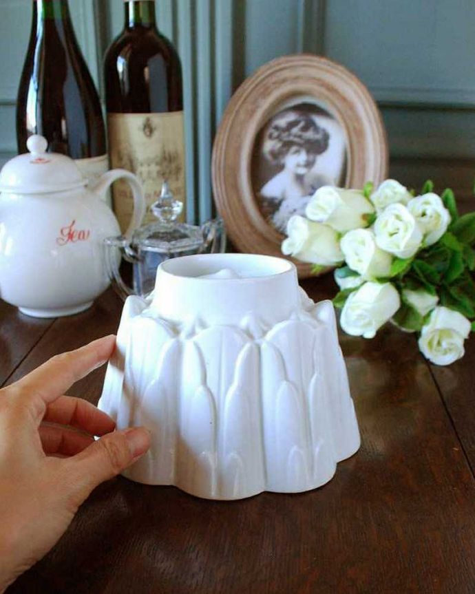 シェ―リー窯　アンティーク雑貨　美しいゼリーを作っていたアンティーク、小物入れにもなるシェリー社ゼリーモールド。お茶の時間をもっと優雅に･･･可愛いゼリーやババロアが作れます。(m-1953-z)
