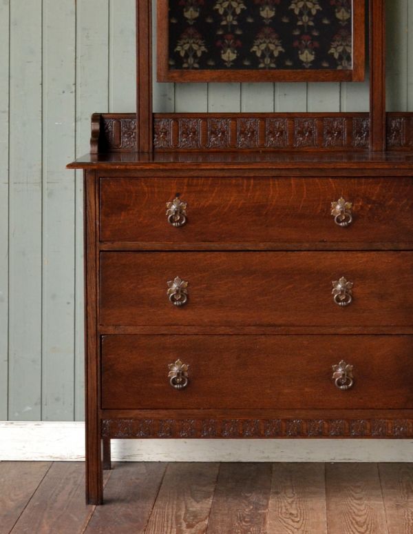 アンティーク 家具 ドレッシングチェスト 1930's イギリス 英国 115A アンティーク ドレッシングチェスト ドレッサー 寝室 収納 鏡台