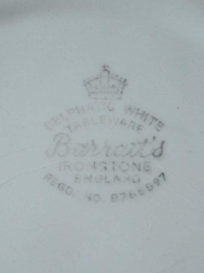 イギリスのアンティーク食器、Barratts(バラッツ)のプレート(m-4641-z