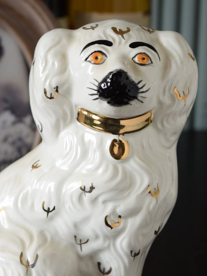 イギリスアンティークのシェパード 置き物 Beswick 犬のフィギュア-