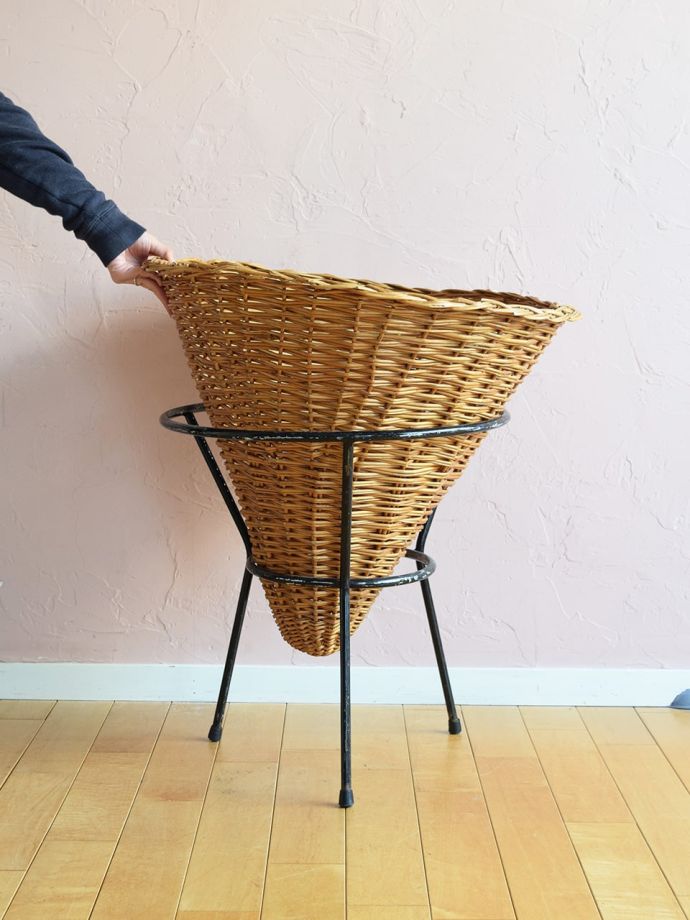 フランス アンティーク Basket Stand バスケット - 通販 - pinehotel.info