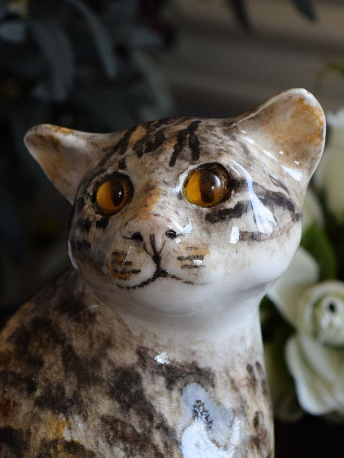 アンティーク　猫　ブックスタンド　ネコ　cat キャット　イギリス　フランスエンタメ/ホビー