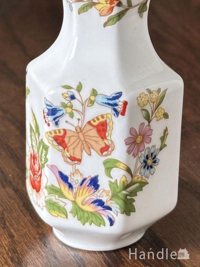 エインズレイ　コテージガーデン　フラワースタンド　花瓶　2本　AYNSLEY イギリスから届いたエインズレイの花瓶、コテージガーデン