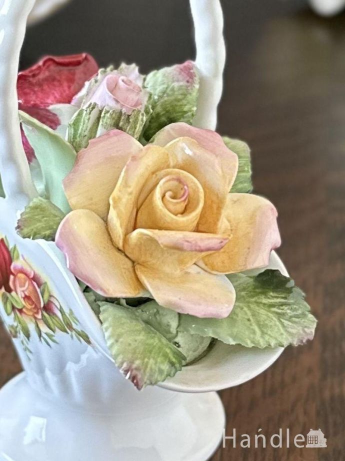 アンティークの陶花