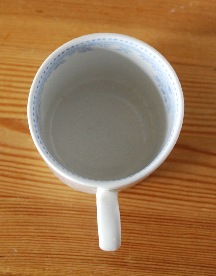 バーレイ食器　インテリア雑貨　英国輸入雑貨　バーレイ社のチャイルドマグカップ（ブルーアジアティックフェザンツ）。カップの中はこんな感じ。(n1-039)