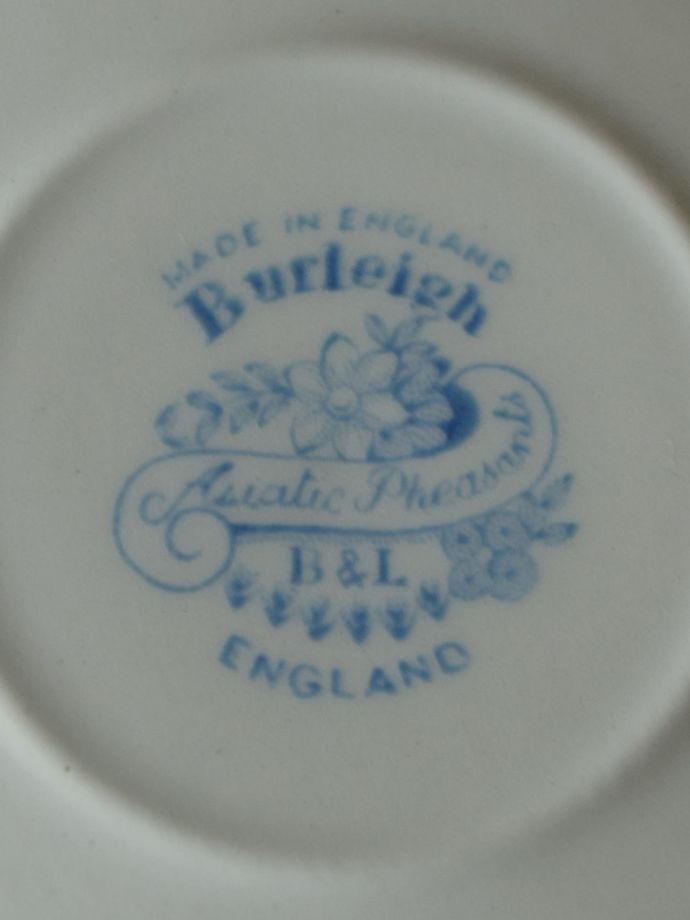 英国輸入雑貨 バーレイ社のカップ＆ソーサー430ml(ブルーアジア