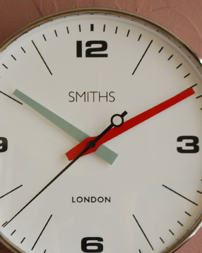 ミラー・時計　インテリア雑貨　イギリスSmithsスミス社の壁掛け時計　DRAKE。世界中から愛されるSMITHS社の時計イギリスのロンドンで1851年に生まれたSMITH社の時計。(n12-303)