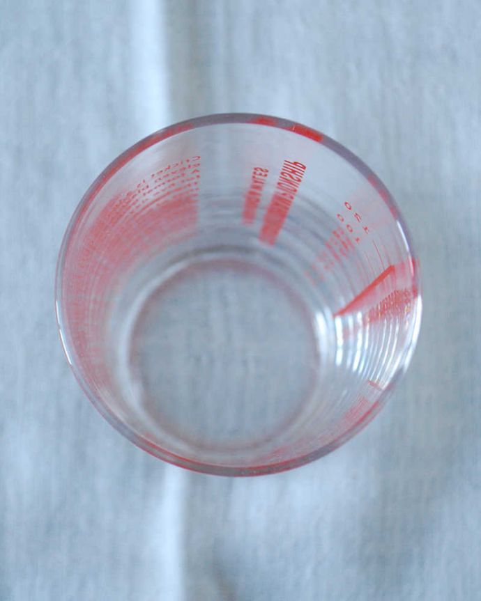 ダイニング雑貨　インテリア雑貨　スタジオＭのプレイヤータンブラー（メジャー入りグラス）。小さいグラスなのでデザートグラスにもピッタリです。(n18-427)