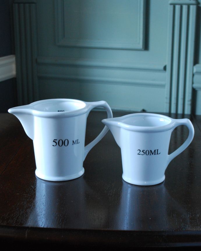 陶器のメジャーカップ 計量カップ L お洒落なキッチン雑貨 N4