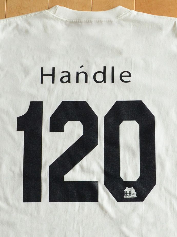 創業120周年記念Tシャツの文字