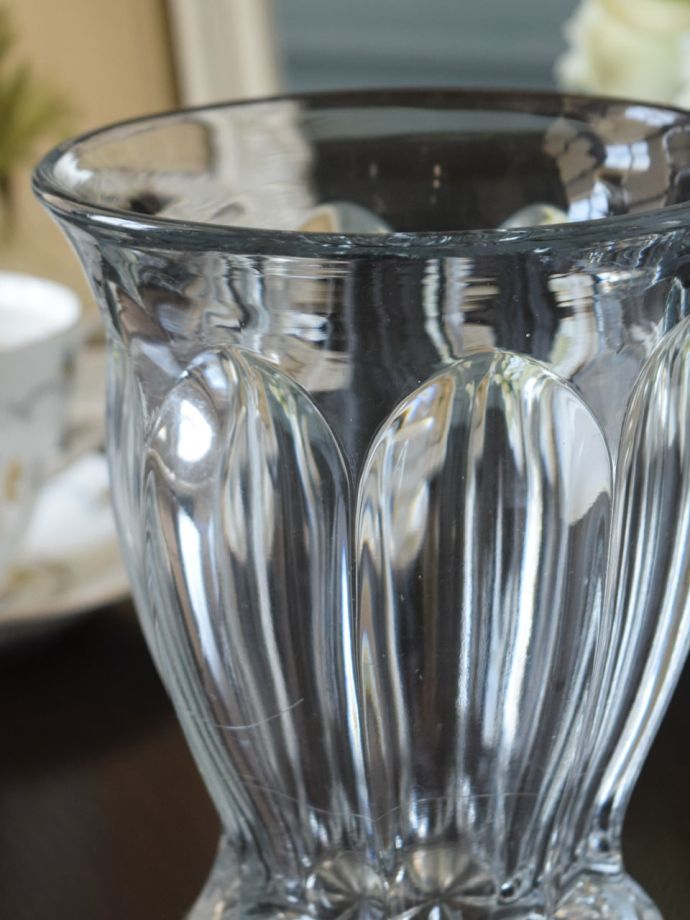 アンティークガラスの食器、セロリーベース