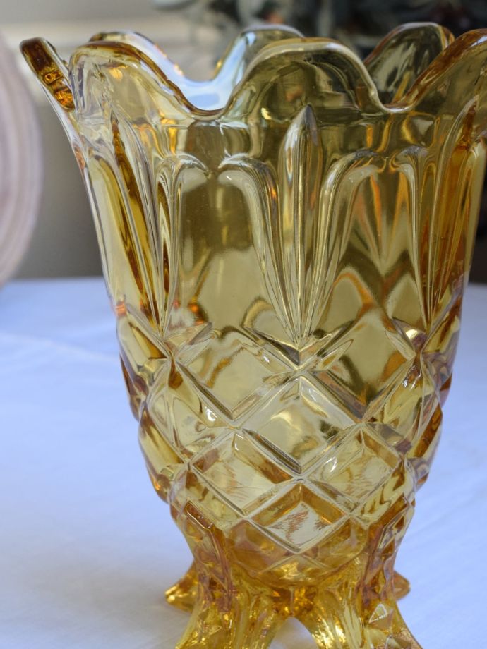 ヒヤシンス 花瓶 透明 イギリス ドイツ アンティーク - 花瓶