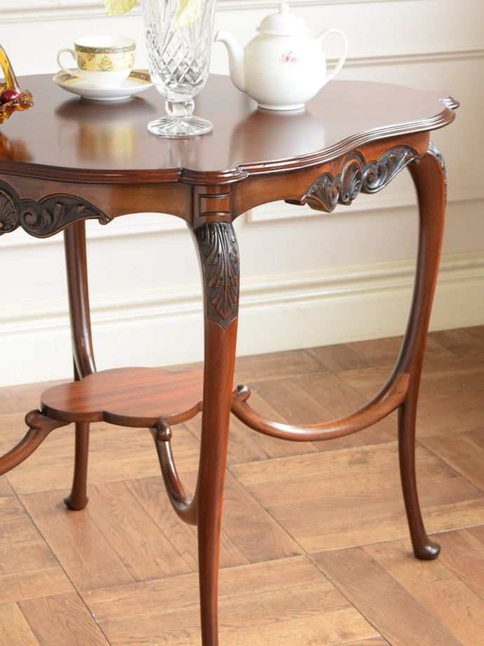 1930年代 英国アンティーク コーヒーテーブル サイドテーブル 猫脚