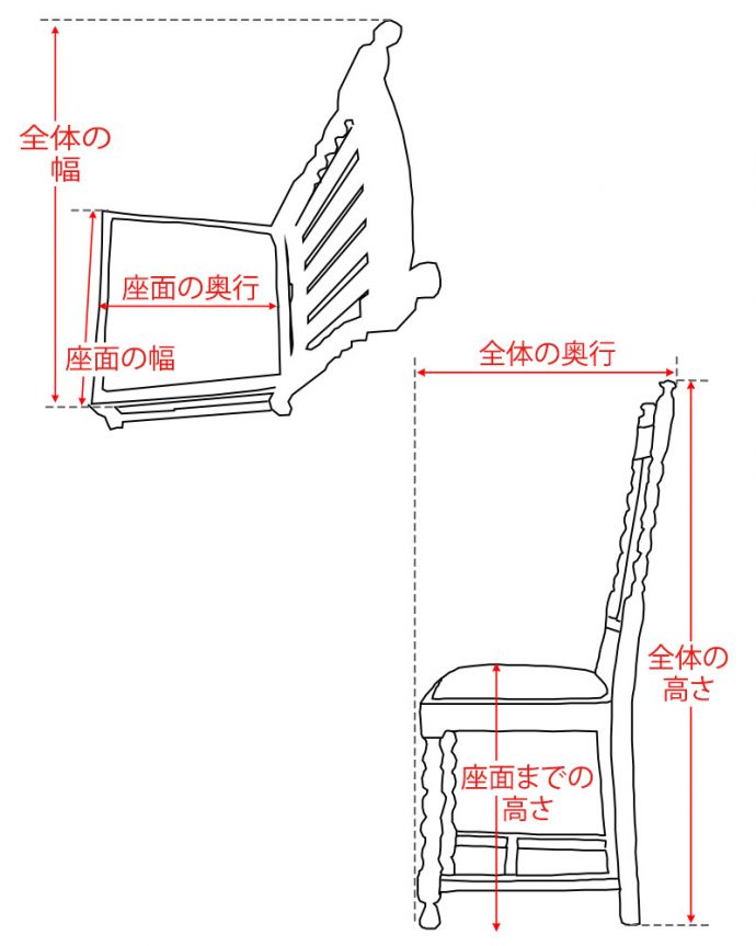 ダイニングチェア　アンティーク チェア　英国輸入の布張り椅子、ツイストラインが美しいアンティークのオークチェア。。(q-310-c)