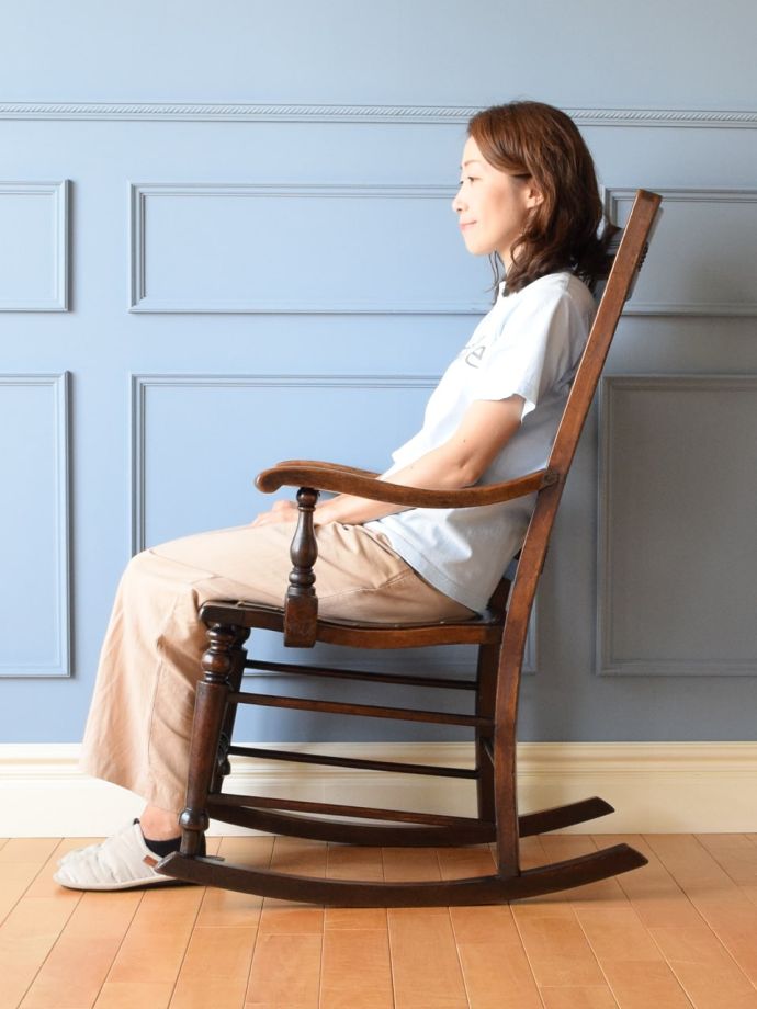 柏木工 ロッキングチェア 椅子 アンティーク 家具 かしわ 2022 新作 - 椅子