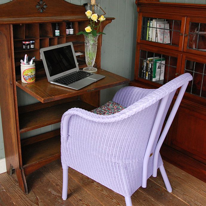 Handleオリジナル　アンティーク風　ロイドルームの椅子、8色から選べるHandleオリジナルのロイドルームチェア(Dinner)。デスクチェアとして･･･デスク用の椅子にもピッタリです。(hol-03)