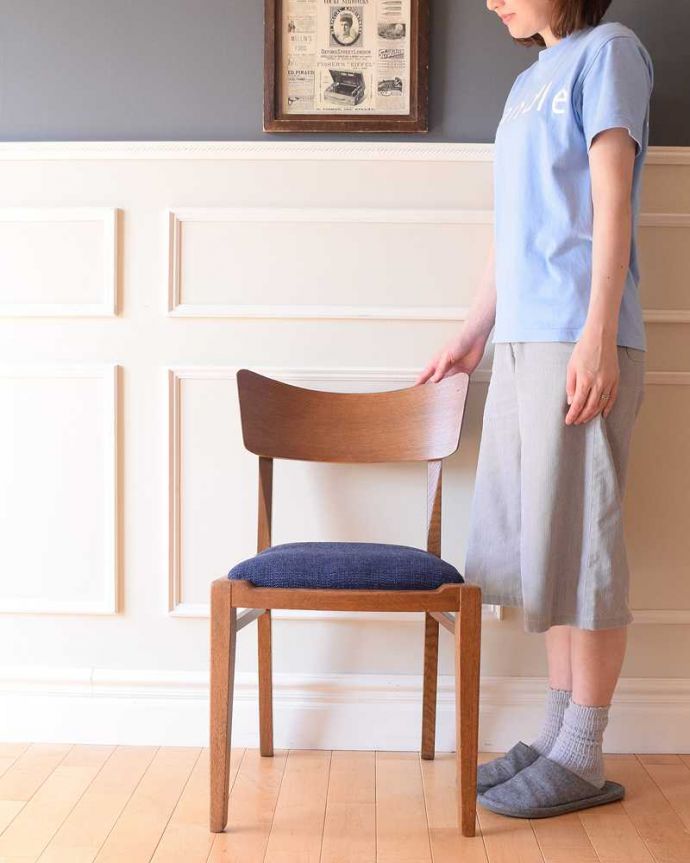 G-PLAN(Gプラン)　アンティーク チェア　特別にめずらしいG-PLANの椅子、北欧スタイルのヴィンテージダイニングチェア。スッキリとカッコいい北欧スタイルの椅子ミッドセンチュリーに作られた北欧デザインの椅子は新しさと懐かしさ、両方を感じさせてくれます。(x-497-c)