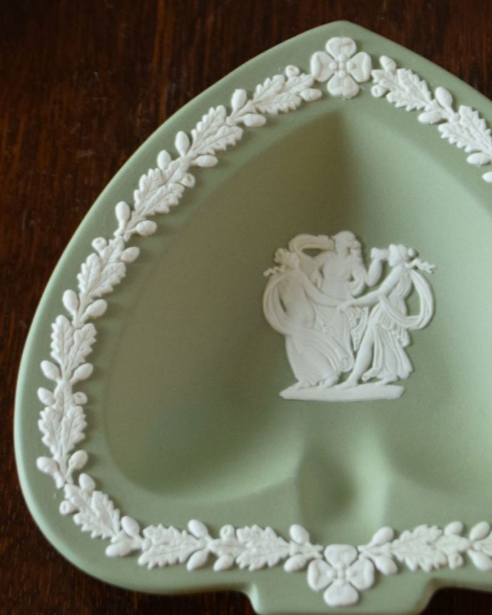 お皿お椀デザート食器セットウェッジウッド　ジャスパー　セージグリーン　丸皿　平皿　アンティーク　2j
