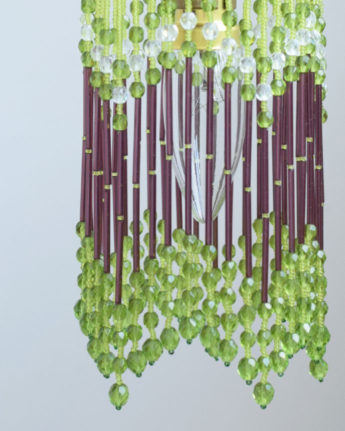 おしゃれなガラスビーズの照明器具