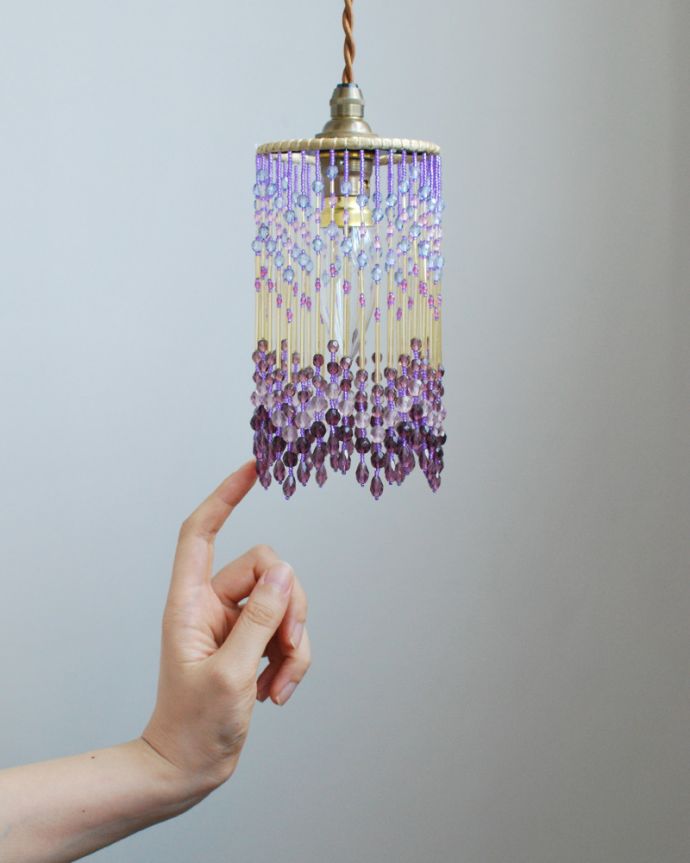 おしゃれなビーズランプ