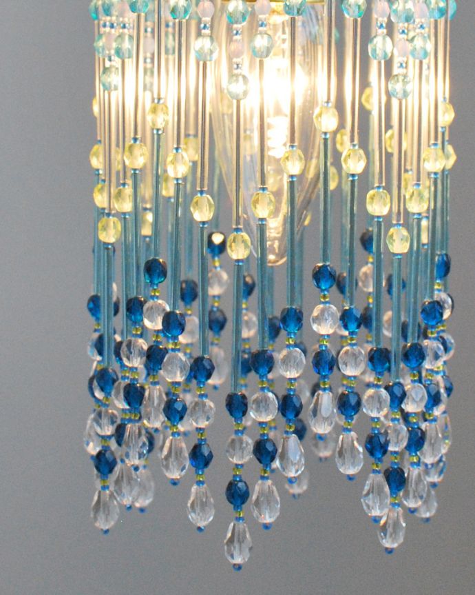 点灯後のビーズランプ