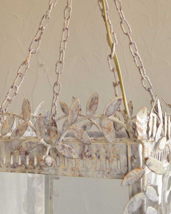 シャンデリア　照明・ライティング　フランスから輸入したランタン型のシャンデリア（E14シャンデリア球4個付き）Chandelier Lanterne。。(cf-1028)