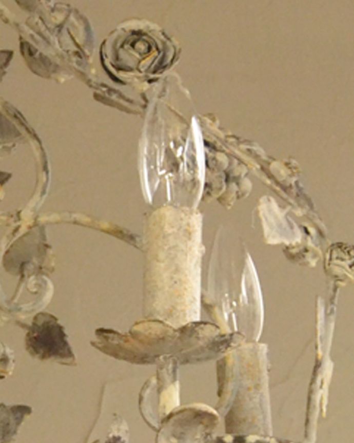 照明・ライティング　フランス輸入の照明、お洒落なシャンデリア（Ｅ14シャンデリア球4個付）Chandelier Bacchanale。。(cf-1052)