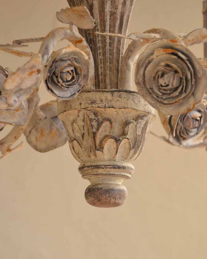 シャンデリア　照明・ライティング　フランス輸入の照明、お洒落なシャンデリア（Ｅ14シャンデリア球4個付）Chandelier Pierre de Ronsard。。(cf-1053)