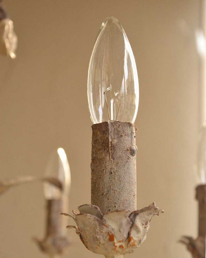 シャンデリア　照明・ライティング　フランス輸入の素敵なシャンデリア（Ｅ14シャンデリア球6個付）Chandelier Icare Small Size。。(cf-1054)