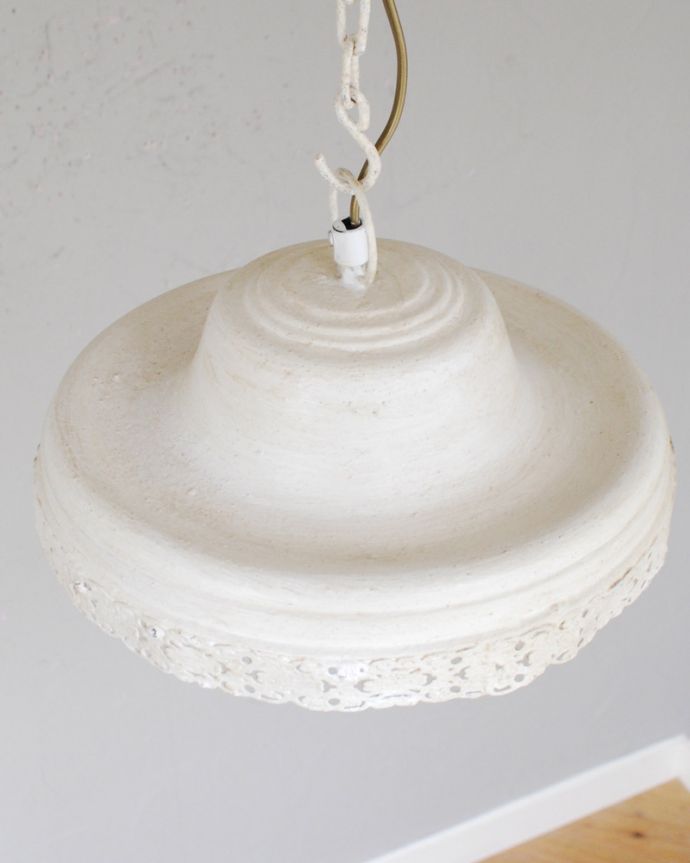 ペンダントライト　照明・ライティング　フランス輸入の素敵なペンダントライト（Ｅ26球付）Chandelier Mantille Plat。。(cf-1056)