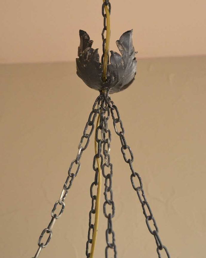 シャンデリア　照明・ライティング　フランス輸入のランタン型のシャンデリア（E14シャンデリア球4個付き）Chandelier Lanterne　可愛いデザイン思わず微笑んじゃうくらい可愛いデザインはフランスらしさ。(cf-1057)