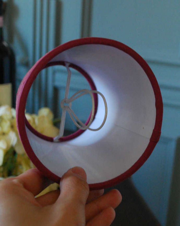 シャンデリア球のシェード 照明・ライティング お部屋のアクセントにぴったり、フランスの布シェード。クリップタイプですシェードは簡単に取り付けられます。(cf-1092)