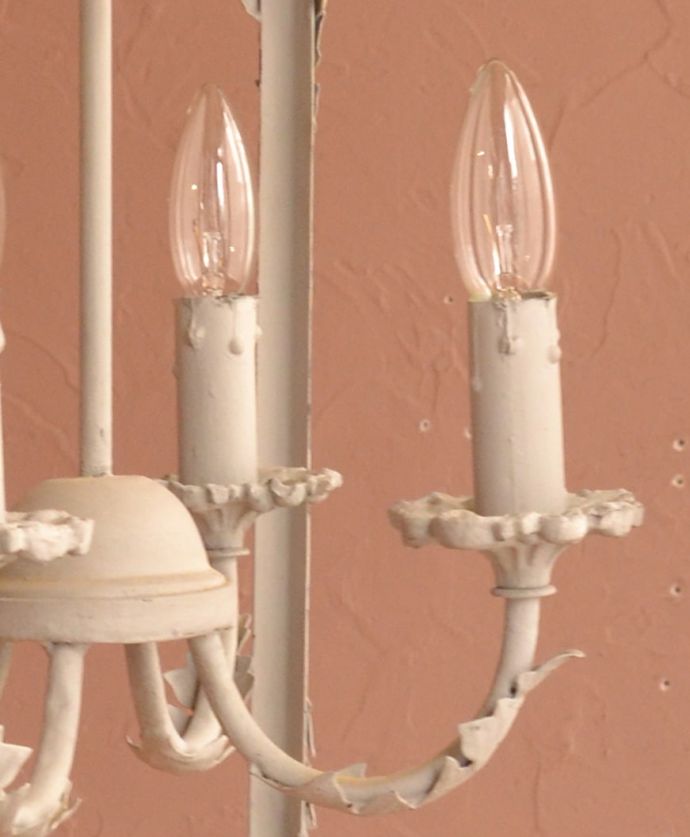 シャンデリア　照明・ライティング　フランス輸入のランタン型のシャンデリア（E14シャンデリア球4個付き）Chandelier Lanterne　日本球対応です電球のソケット部分は日本球対応E14型。(cf-1057)