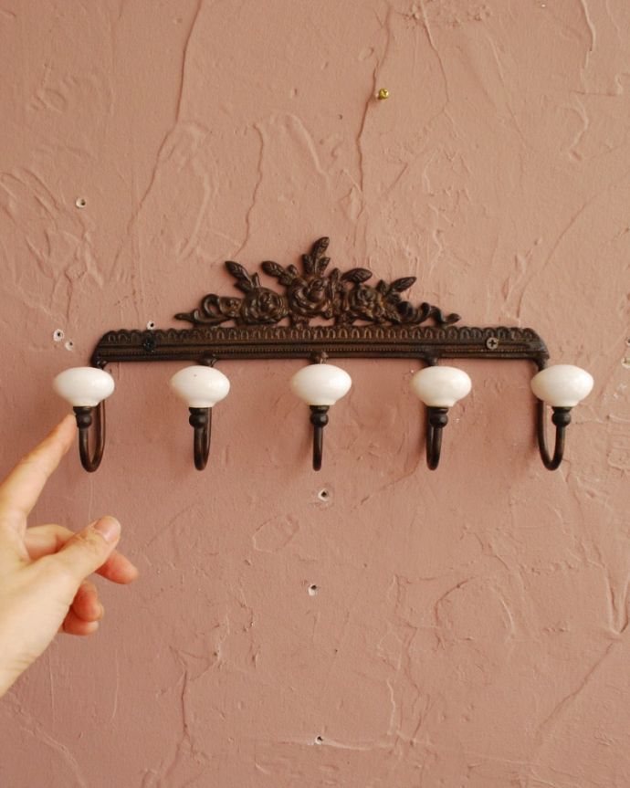 フランスの薔薇のフック