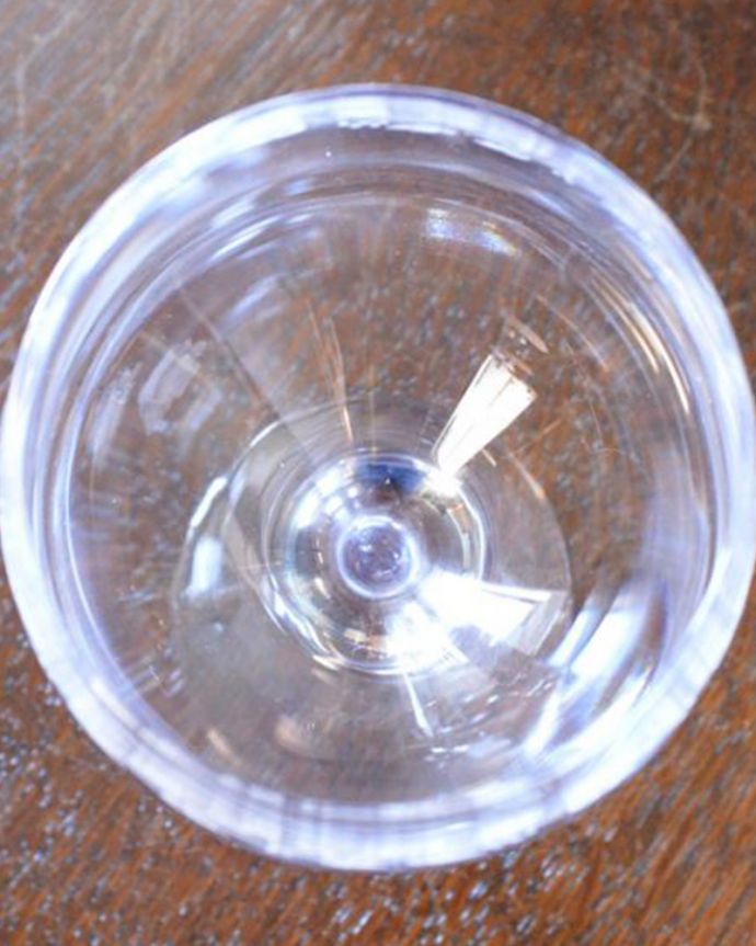 コントワールドファミーユ インテリア雑貨 コントワール・ド・ファミーユのウォーターグラス(シンフォニー)。上から見るとこんな感じです。(cf-206)