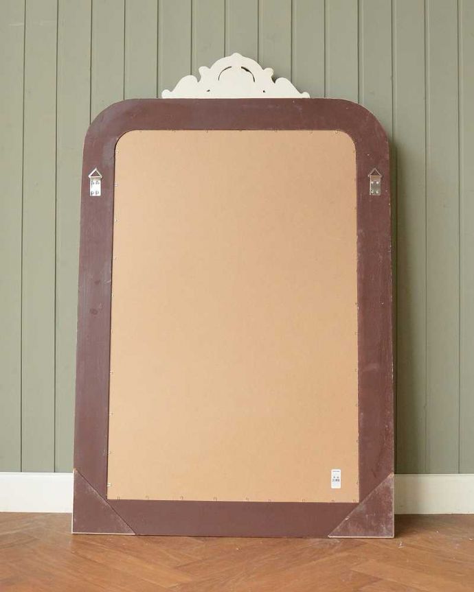 コントワールドファミーユ インテリア雑貨 コントワール・ド・ファミーユから届いた大きなミラーヴェニュス。後ろから見ると・・・裏はこんな感じです。(cf-305)