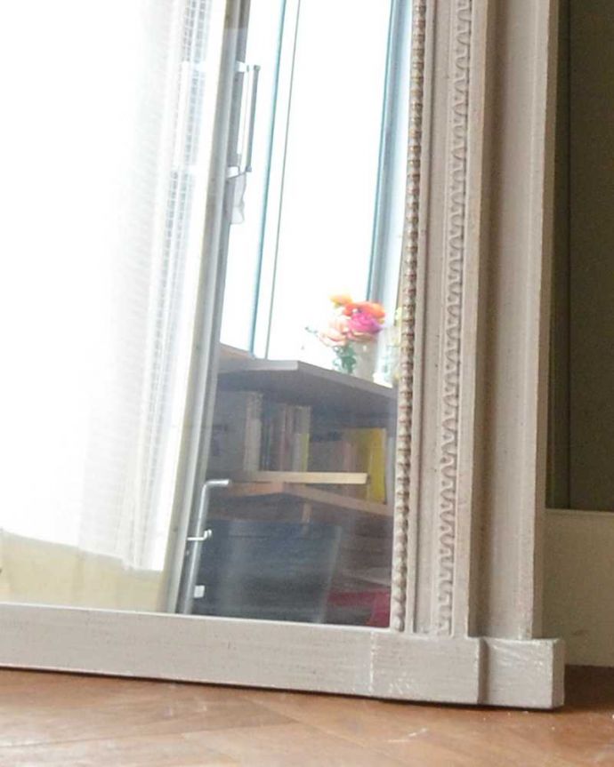 コントワールドファミーユ インテリア雑貨 コントワール・ド・ファミーユのミラー BASTIDE(GREY)。見た目でも楽しめます女性らしく素敵なデザインなので、壁に掛けるだけでワクワクしてしまう家具。(cff-1047)