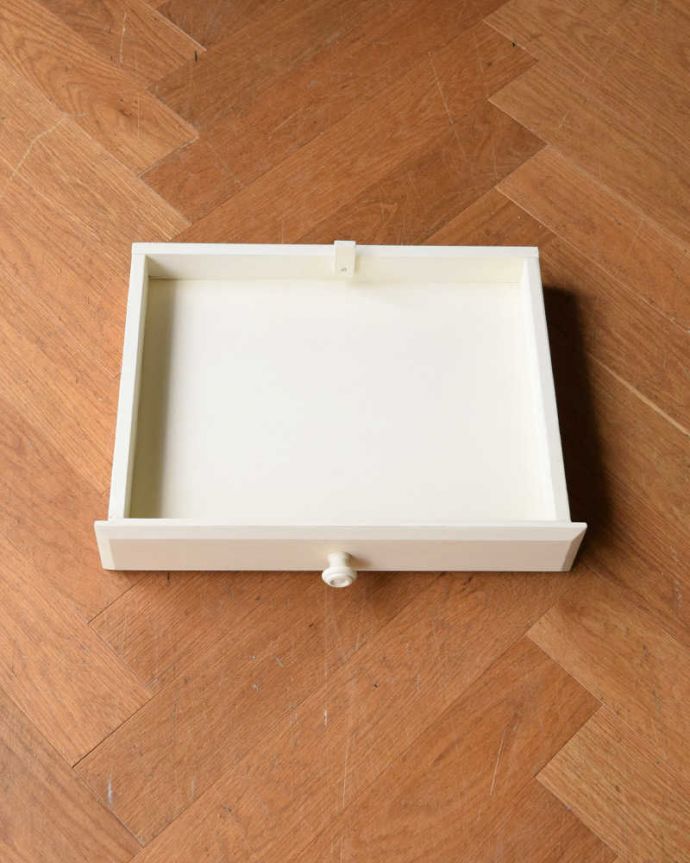 コントワールドファミーユ アンティーク風 コントワール・ドゥ・ファミーユのコンソールテーブル(ホワイト)。便利な引き出し付き引き出しが1杯付いています。(cff-1048)