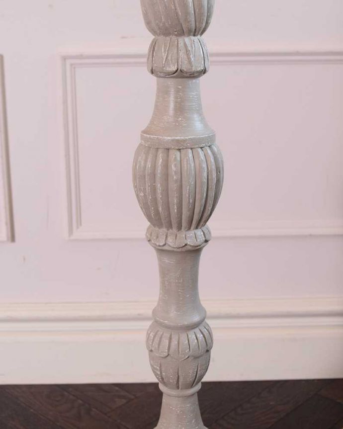 スタンドライト　照明・ライティング　フランスからやってきた彫刻が優雅なフロアランプ(E26球付)。。(cff-1059)