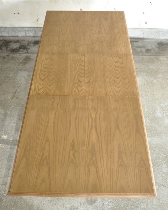 コントワールドファミーユ アンティーク風 フランス家具 コントワール・ドゥ・ファミーユ ダイニングテーブル DINING TABLE W/EXT CITADINES WHT 天板もピカピカにお直ししました。(cff-1063)