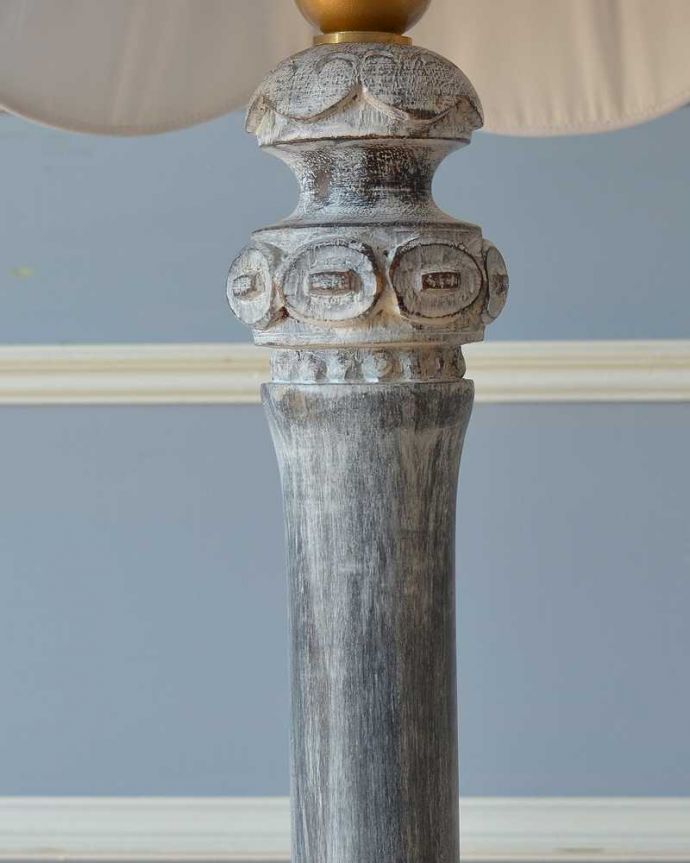 スタンドライト　照明・ライティング　フランスからやってきたフレンチシャビーなフロアランプ(E26球付) 。。(cff-1131)