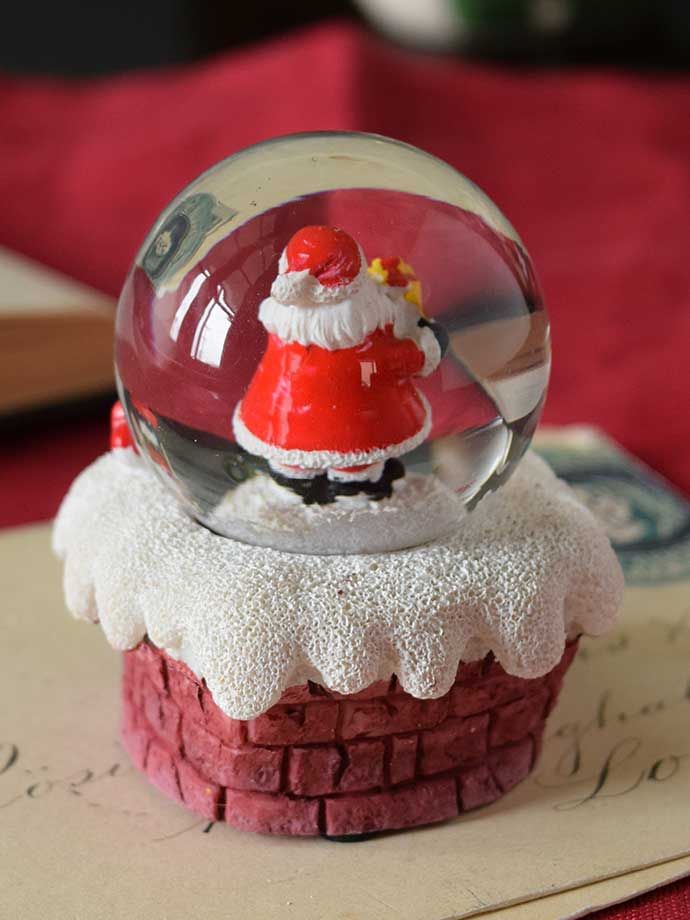 クリスマスオブジェの後ろ側