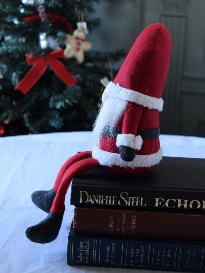 クリスマスオブジェの横顔