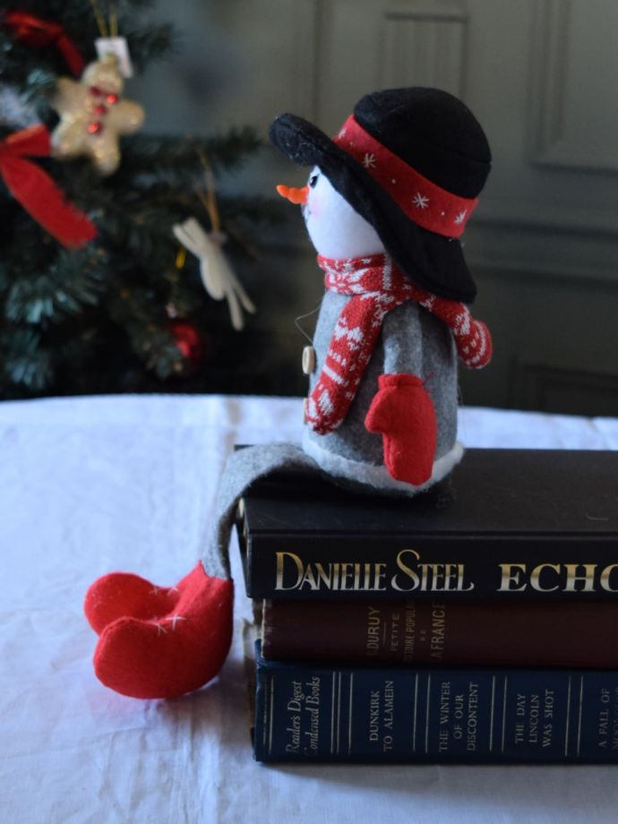 クリスマスオブジェの横顔