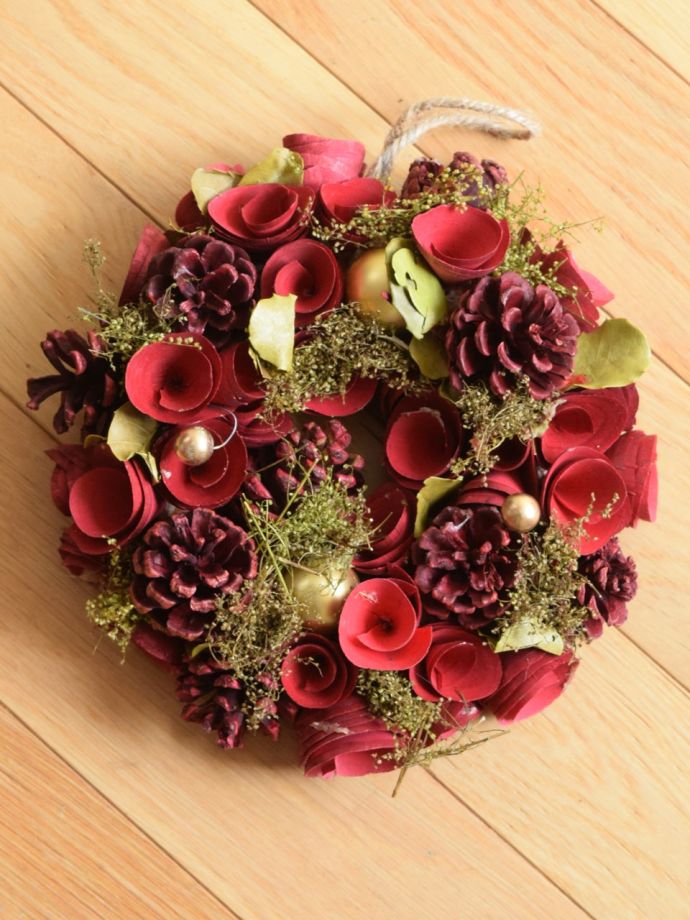 クリスマスオブジェの後ろ側