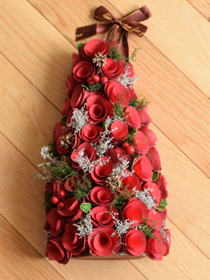 クリスマスオブジェの後ろ側